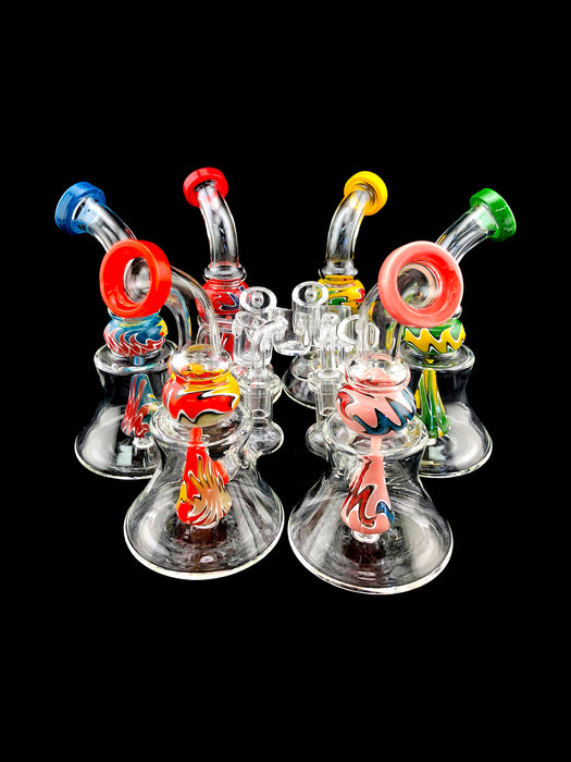 6.5" Beaker Base Reverse Work Dab Rig - SmokeZone 420