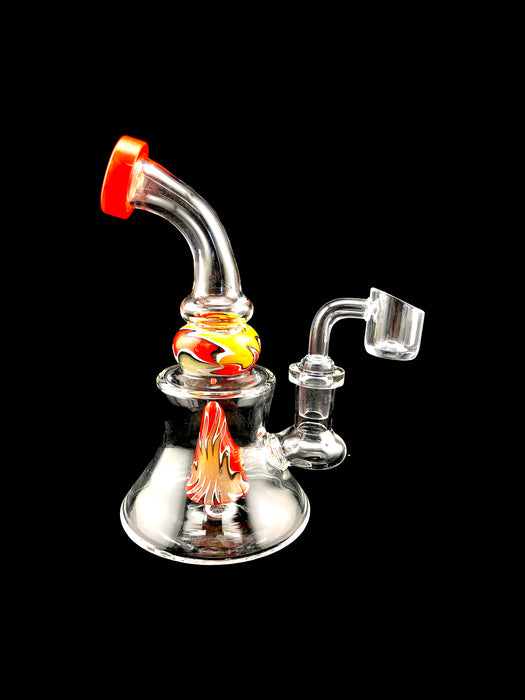 6.5" Beaker Base Reverse Work Dab Rig - SmokeZone 420