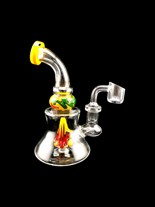 6.5" Beaker Base Reverse Work Dab Rig - SmokeZone 420