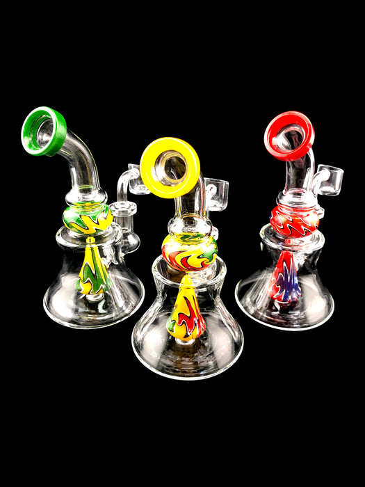 6.5" Beaker Base Reverse Work Dab Rig - SmokeZone 420