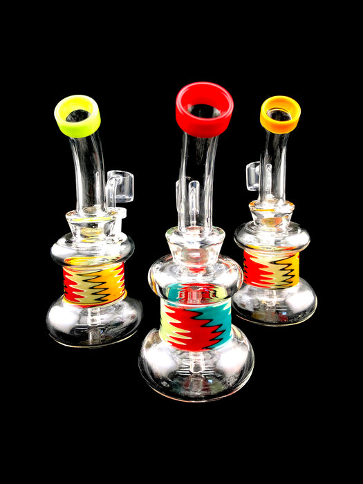 6.5" Round Base Reverse Work Dab Rig - SmokeZone 420