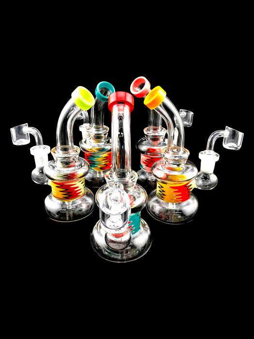 6.5" Round Base Reverse Work Dab Rig - SmokeZone 420