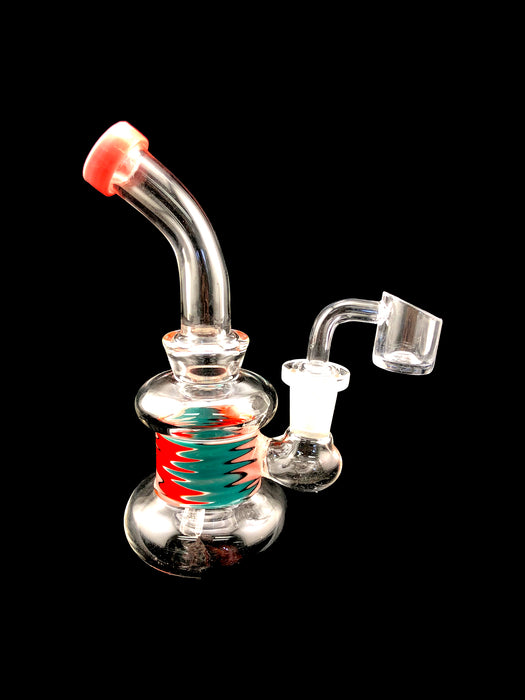 6.5" Round Base Reverse Work Dab Rig - SmokeZone 420
