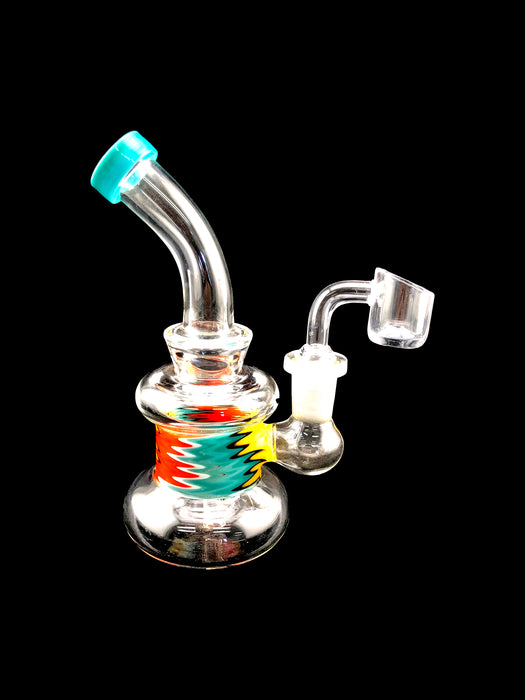 6.5" Round Base Reverse Work Dab Rig - SmokeZone 420