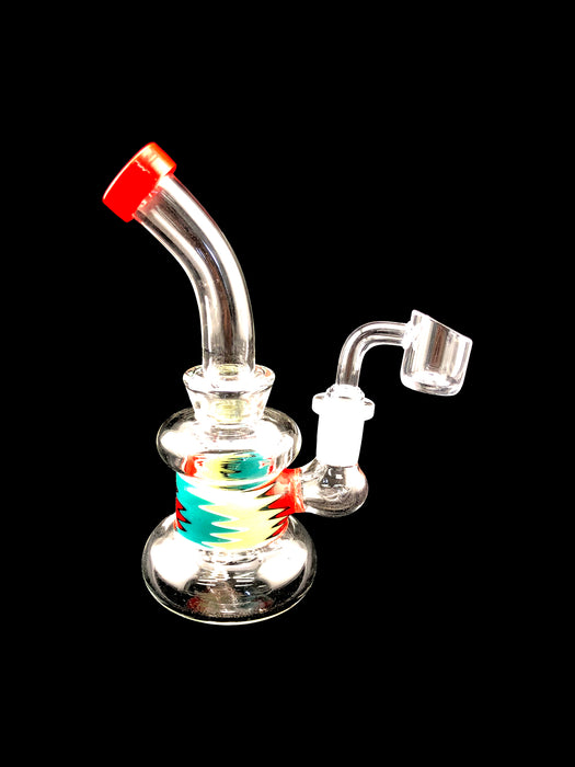 6.5" Round Base Reverse Work Dab Rig - SmokeZone 420