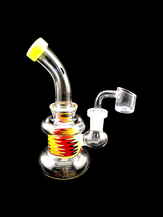 6.5" Round Base Reverse Work Dab Rig - SmokeZone 420