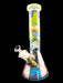 12" 7mm Leaf Glow In The Dark Beaker Water Pipe - SmokeZone 420