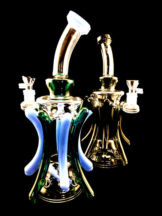 12" Eight Pillar Inline Recycle Water - SmokeZone 420