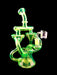 10" Double Inverted Cone UV Reactive Dab Rig - SmokeZone 420