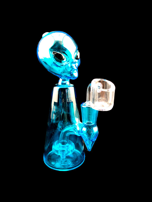 7" Alien Head UV Reactive Dab Rig - SmokeZone 420