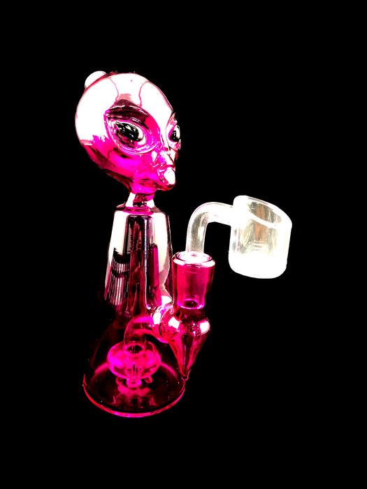 7" Alien Head UV Reactive Dab Rig - SmokeZone 420