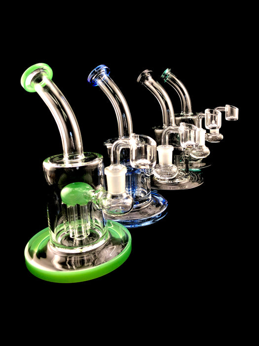 8" Curved Mouth Tree Perc Dab Rig - SmokeZone 420
