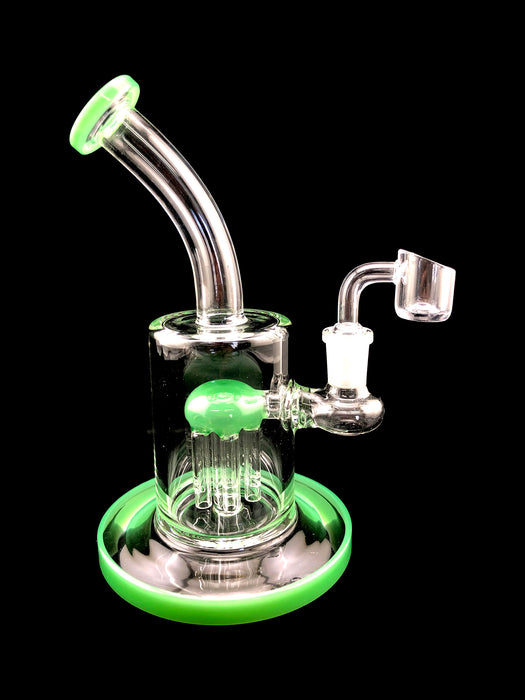 8" Curved Mouth Tree Perc Dab Rig - SmokeZone 420