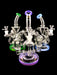 10" Star Wing Double Dome & Inline Perc Water Pipe - SmokeZone 420