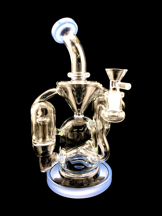 10" Star Wing Double Dome & Inline Perc Water Pipe - SmokeZone 420