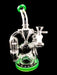 10" Star Wing Double Dome & Inline Perc Water Pipe - SmokeZone 420