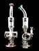 14" Hollow Cylinder Tree Perc Water Pipe - SmokeZone 420