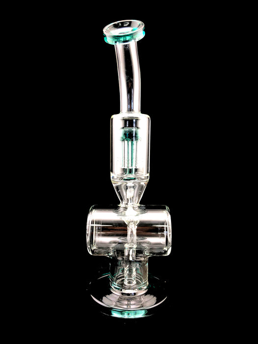 14" Hollow Cylinder Tree Perc Water Pipe - SmokeZone 420