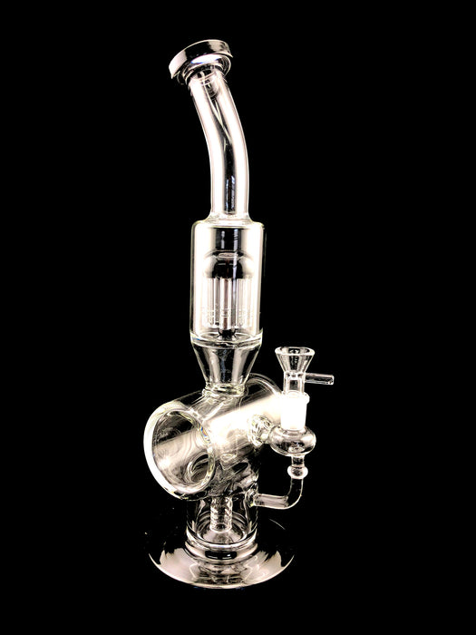 14" Hollow Cylinder Tree Perc Water Pipe - SmokeZone 420