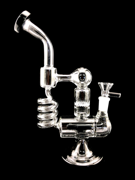 10" Coil Water Pipe With Honeycomb & Inline - SmokeZone 420