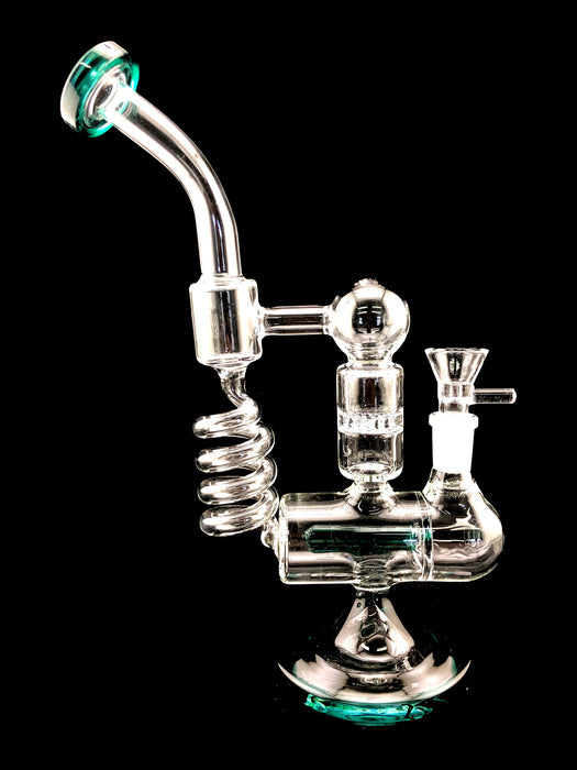 10" Coil Water Pipe With Honeycomb & Inline - SmokeZone 420