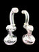 8" Clear & Slime Twisted Bubbler - SmokeZone 420