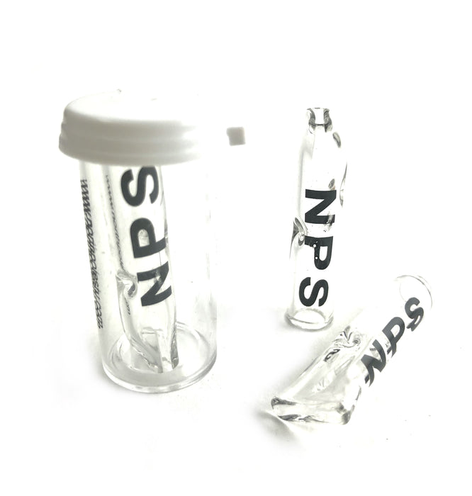 1.5" NPS Flat Mouth Clear Glass Tip (10 Pack) - SmokeZone 420
