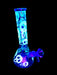 8" Glow In The Dark Ghost Face Beaker Water Pipe - SmokeZone 420