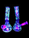 8" Glow In The Dark Bumble Bee Beaker Water Pipe - SmokeZone 420
