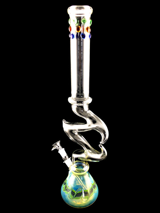 24" Heart Zong Fumed Beaker Water Pipe - SmokeZone 420