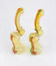 8" Single Ring Fumed Striped Sherlock Bubbler - SmokeZone 420