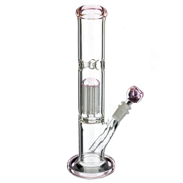 12" Straight Tube Tree Perc Water Pipe - SmokeZone 420
