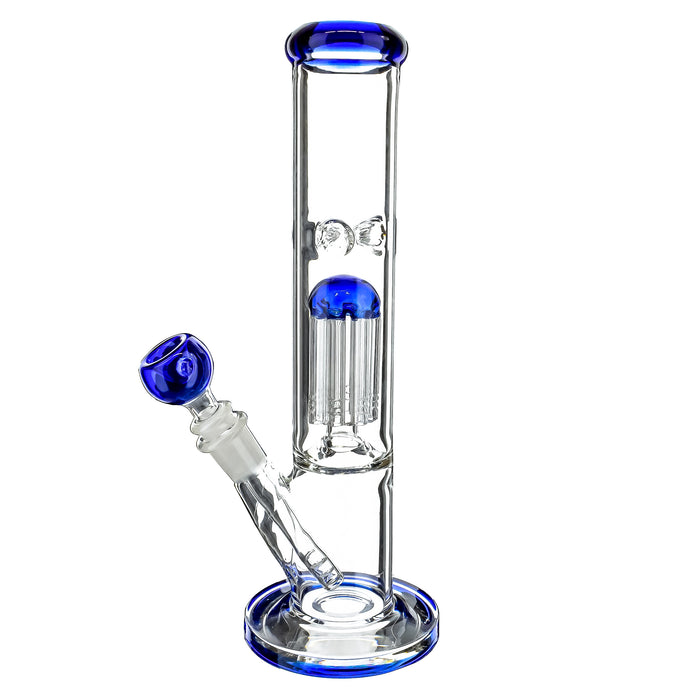 12" Straight Tube Tree Perc Water Pipe - SmokeZone 420