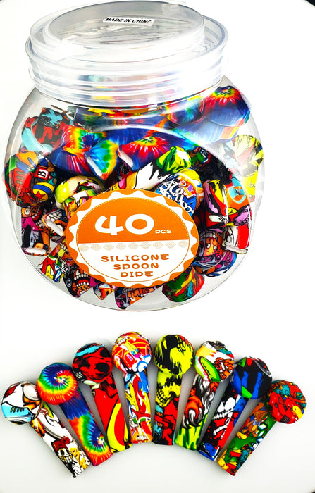 Water Transfer Print Silicon Hand Pipe - SmokeZone 420