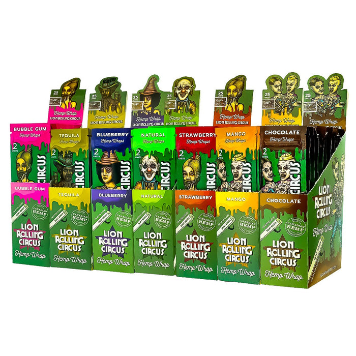 Lion Rolling Circus 100% Natural Hemp Wraps - SmokeZone 420