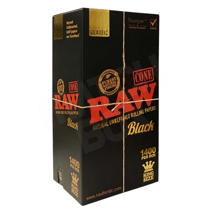 RAW Black Classic Bulk Cones - SmokeZone 420
