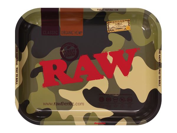 RAW Camo Rolling Tray - SmokeZone 420