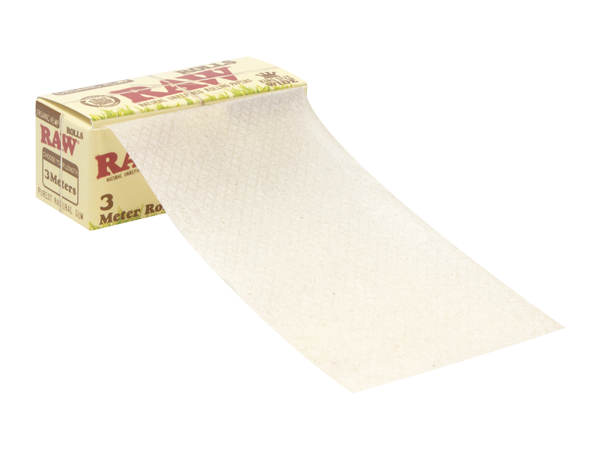RAW Organic Hemp 3 Meter Rolls Rolling Paper - SmokeZone 420