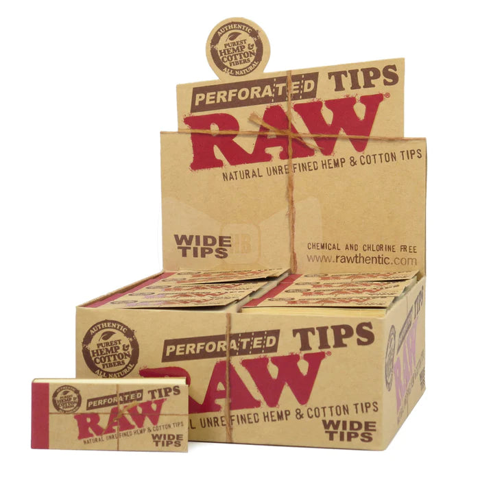 RAW Perforated Wide Tips - SmokeZone 420