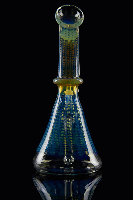 7" Full Blue Wrap & Rake Beaker Dab Rig - SmokeZone 420