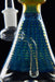 7" Full Blue Wrap & Rake Beaker Dab Rig - SmokeZone 420