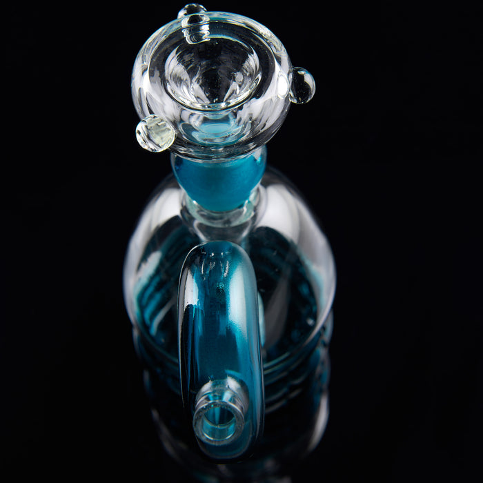6" Turquoise Donut Dab Rig - SmokeZone 420