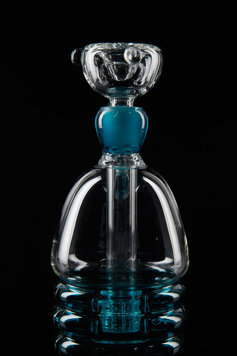 6" Turquoise Donut Dab Rig - SmokeZone 420