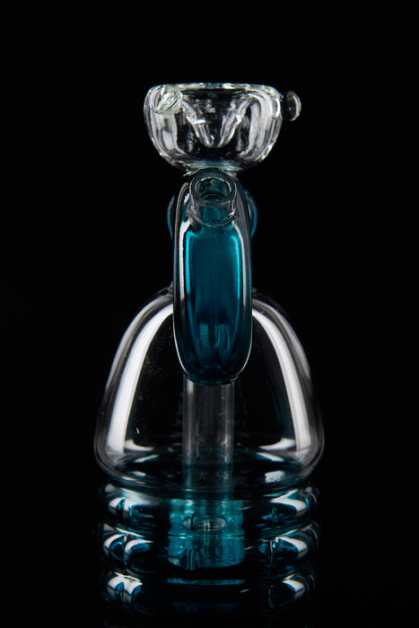 6" Turquoise Donut Dab Rig - SmokeZone 420