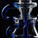 8" Clear & Blue Recycle Showerhead Perc Dab Rig - SmokeZone 420