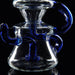 8" Clear & Blue Recycle Showerhead Perc Dab Rig - SmokeZone 420