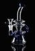 8" Clear & Blue Recycle Showerhead Perc Dab Rig - SmokeZone 420