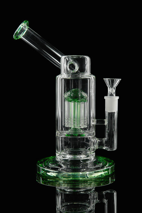 10" Blue Microscope Tree Perc Water Pipe - SmokeZone 420