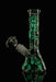 8" Tiki Art Glow In The Dark Beaker Water Pipe - SmokeZone 420