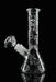 8" Tiki Art Glow In The Dark Beaker Water Pipe - SmokeZone 420